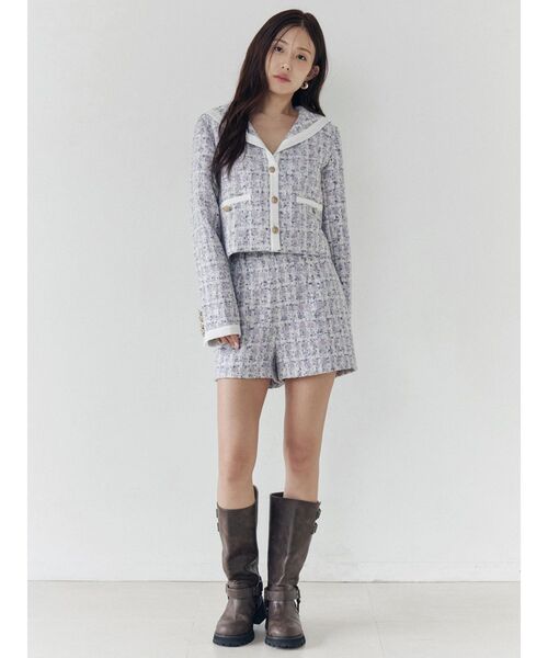 CALNAMUR（カルナムール）の「バックポケットツイードショートパンツ（その他パンツ・レディース・パープル/イエロー・SMALL/MEDIUM）」の22枚目の写真