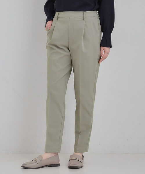 SHOO・LA・RUE（シューラルー）の「【洗濯機可/S-LL】すっきり上品に ベーシックテーパードパンツ（その他パンツ・レディース・チャコールグレー/ベージュ系1/グレー系1/アイボリー・01/02/03/04）」の19枚目の写真