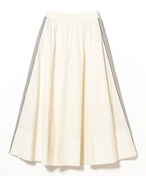 Ray BEAMS(レイビームス)の「サイドライン ギャザー スカート(スカート・レディース・オフホワイト/ブラック・1/0)」の11枚目の写真