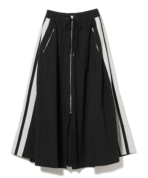 Ray BEAMS(レイビームス)の「サイドライン ギャザー スカート(スカート・レディース・オフホワイト/ブラック・1/0)」の7枚目の写真