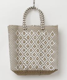 MAISON mou（メゾンムー）の「【Moon Bird/ムーンバード】手編みのメルカドバッグ（M）MBST25-08（かごバッグ）」