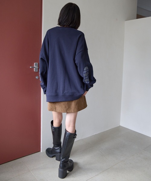 PBLIM（ページボーイリム）の「《UNISEX》エルボーパッチアニマルスウェット（スウェット・レディース・ネイビー/グレー・LARGE/MEDIUM）」の16枚目の写真