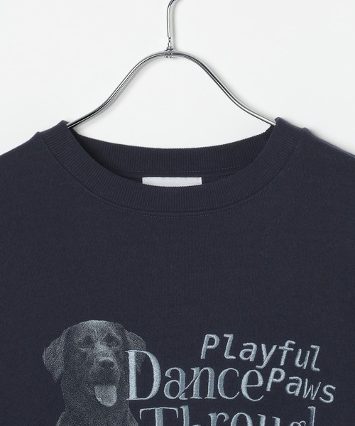 PBLIM（ページボーイリム）の「《UNISEX》エルボーパッチアニマルスウェット（スウェット・レディース・ネイビー/グレー・LARGE/MEDIUM）」の7枚目の写真