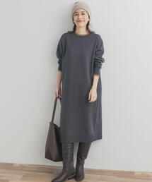 URBAN RESEARCH DOORS | バイカラーKNITワンピース(ワンピース)