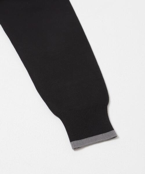 URBAN RESEARCH DOORS(アーバンリサーチドアーズ)の「バイカラーKNITワンピース(ワンピース・レディース・チャコールグレー/ブラック・FREE)」の9枚目の写真