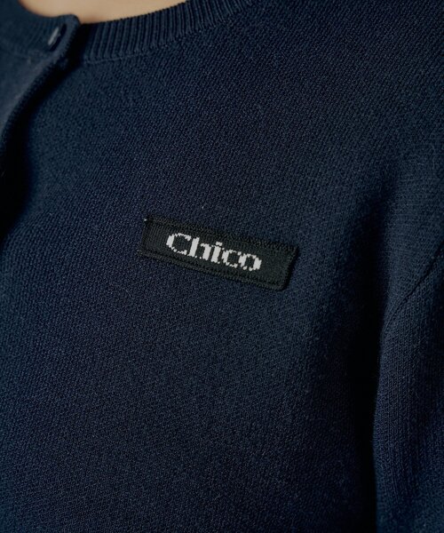Chico（チコ）の「【セットアップ対応】リボンコンパクトニットカーディガン（カーディガン/ボレロ・レディース・ホワイト系その他2/ブルー系その他2/ピンク/ネイビー/グレー/ブラック系その他2/アイボリー・FREE）」の17枚目の写真