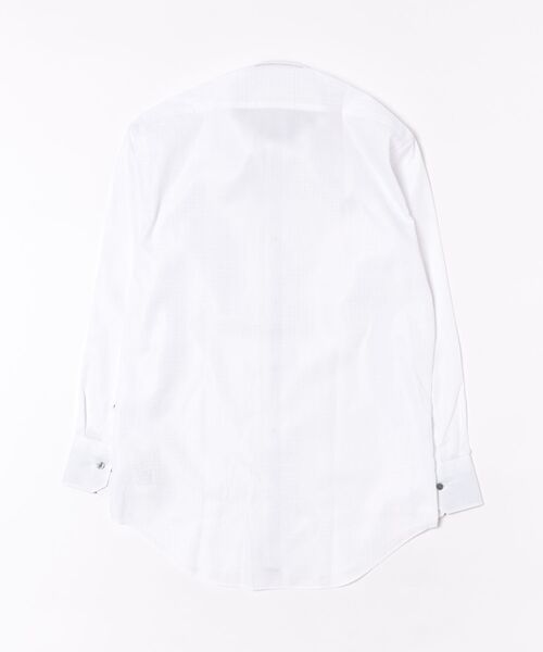renoma HOMME（レノマオム）の「ワイシャツ メンズ イージーアイロン 綿混 スナップダウン 長袖 ビジネス ドレス NEWスタンダードフィット（ビジネスシャツ・メンズ・ホワイト・首回り43cm-裄丈86cm/首回り39cm-裄丈80cm/首回り39cm-裄丈84cm/首回り41cm-裄丈82cm/首回り41cm-裄丈86cm/首回り43cm-裄丈82cm/首回り37cm-裄丈80cm/首回り45cm-裄丈86cm）」の3枚目の写真