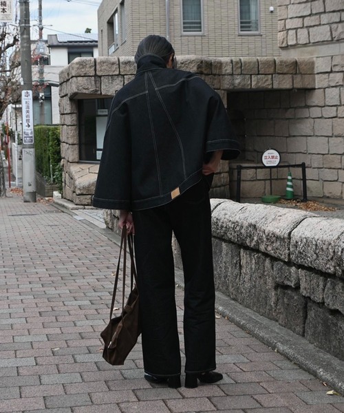 WILLFULLY(ウィルフリー)の「lace embellished hem straight denim PT(デニムパンツ・レディース・ブラック/ライトブルー・S/M)」の21枚目の写真