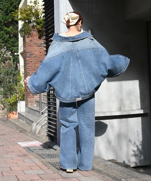 WILLFULLY(ウィルフリー)の「lace embellished hem straight denim PT(デニムパンツ・レディース・ブラック/ライトブルー・S/M)」の18枚目の写真