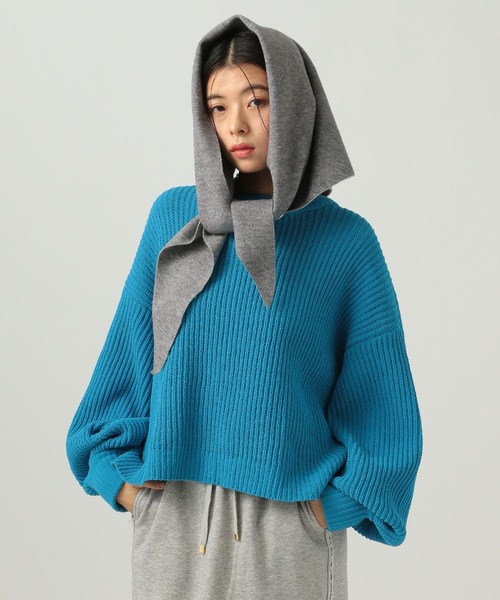 BAYFLOW(ベイフロー)の「モールアゼニットプルオーバー(ニット/セーター・レディース・ブルー/ネイビー/レッド/オフホワイト・FREE)」の17枚目の写真