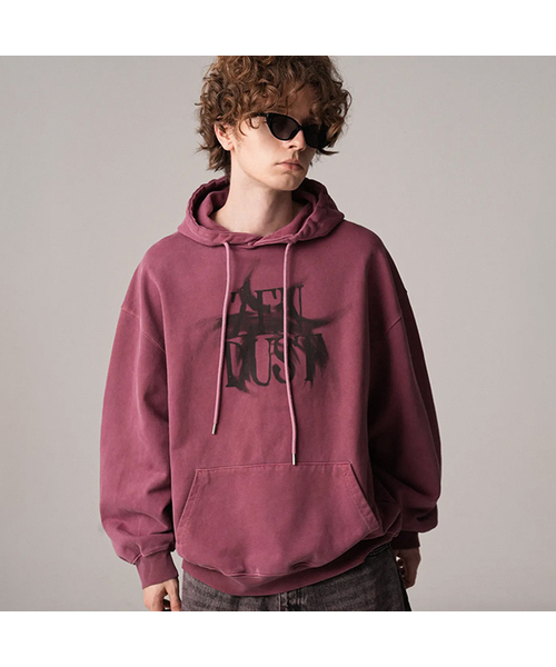 ZENDUST(ジェンダスト)の「Soleil Hoody - 6COL(パーカー・レディース・ブラックミックス/ライトカーキ/ライトピンク/ブラック/アッシュグレー/チェリーピンク・SMALL/MEDIUM/LARGE)」の6枚目の写真