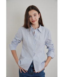 Line Slim Shirt (Sky)