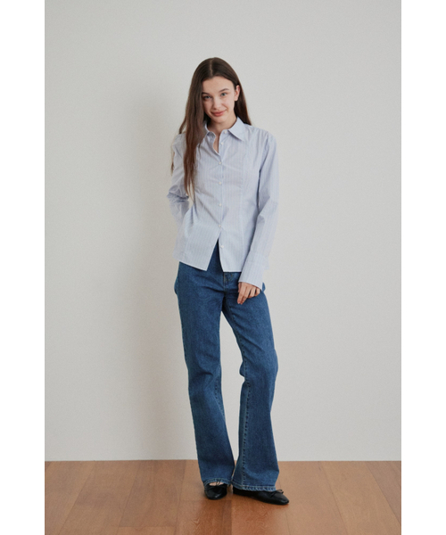 MAGNET ARCHIVE(マグネット アーカイブ)の「Line Slim Shirt (Sky)(シャツ/ブラウス・レディース・その他・FREE)」の2枚目の写真