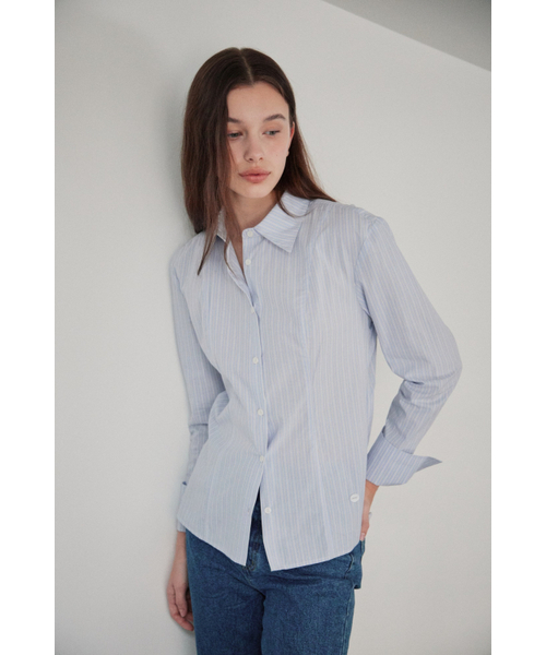 MAGNET ARCHIVE(マグネット アーカイブ)の「Line Slim Shirt (Sky)(シャツ/ブラウス・レディース・その他・FREE)」の4枚目の写真