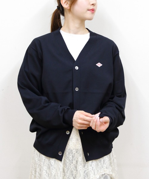 DANTON(ダントン)の「DANTON/ダントン Vネックニットカーディガン V NECK KNIT CARDIGAN DT-D0138YSD(カーディガン/ボレロ・メンズ・ブルー/ブラック/グレー・40/38/42)」の2枚目の写真
