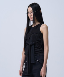 UNBALANCE TUBE TOP (BLACK)