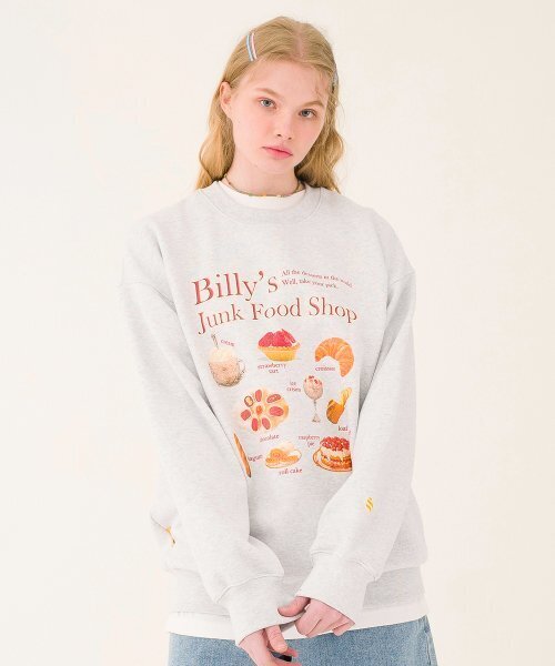MAINBOOTH(メインブース)の「Billys Dessert Sweatshirt(CLOUD GRAY)(スウェット・レディース・その他・3)」の1枚目の写真