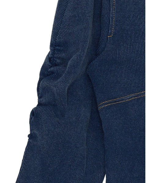 DENIM LIKE BALLOON SLEEVE CUT TOP（Tシャツ/カットソー）｜Ameri