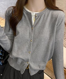 ALTROSE（アルトローズ）の「カーディガン ゴールドボタン 長袖（カーディガン/ボレロ）」