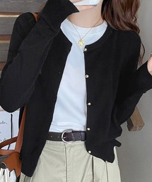 ALTROSE（アルトローズ）の「カーディガン ゴールドボタン 長袖（カーディガン/ボレロ）」