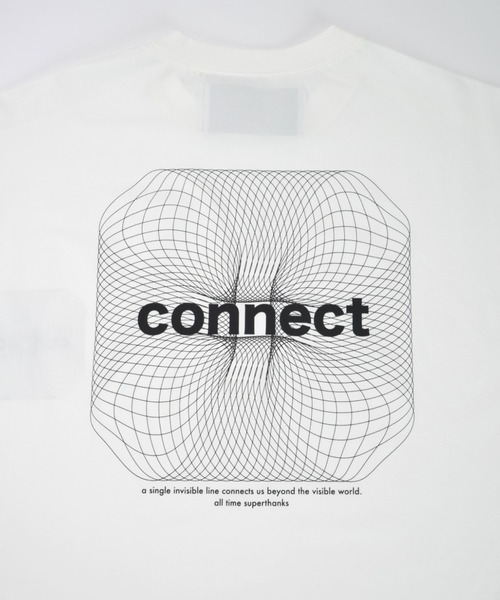 SUPERTHANKS（スーパーサンクス）の「【吸水速乾・接触冷感・抗菌防臭】バックプリントTシャツ[connect] Functional S/S T-shirt（Tシャツ/カットソー・メンズ・ブラック/チャコールグレー/ベージュ/ホワイト・S/L/M）」の2枚目の写真