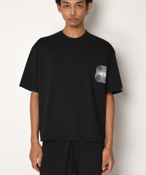 SUPERTHANKS（スーパーサンクス）の「【吸水速乾・接触冷感・抗菌防臭】バックプリントTシャツ[connect] Functional S/S T-shirt（Tシャツ/カットソー・メンズ・ブラック/チャコールグレー/ベージュ/ホワイト・S/L/M）」の14枚目の写真