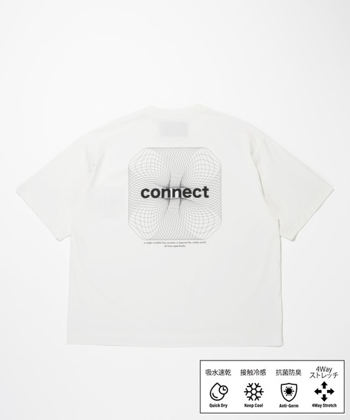 SUPERTHANKS（スーパーサンクス）の「【吸水速乾・接触冷感・抗菌防臭】バックプリントTシャツ[connect] Functional S/S T-shirt（Tシャツ/カットソー・メンズ・ブラック/チャコールグレー/ベージュ/ホワイト・S/L/M）」の11枚目の写真