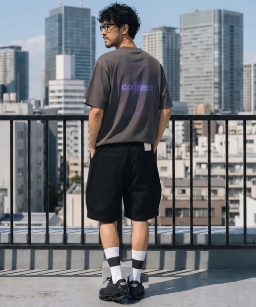 SUPERTHANKS（スーパーサンクス）の「【吸水速乾・接触冷感・抗菌防臭】バックプリントTシャツ[connect] Functional S/S T-shirt（Tシャツ/カットソー・メンズ・ブラック/チャコールグレー/ベージュ/ホワイト・S/L/M）」の15枚目の写真