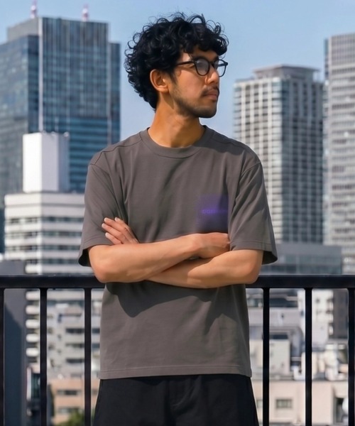 SUPERTHANKS（スーパーサンクス）の「【吸水速乾・接触冷感・抗菌防臭】バックプリントTシャツ[connect] Functional S/S T-shirt（Tシャツ/カットソー・メンズ・ブラック/チャコールグレー/ベージュ/ホワイト・S/L/M）」の16枚目の写真