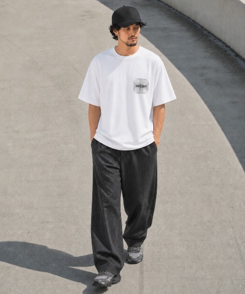 SUPERTHANKS（スーパーサンクス）の「【吸水速乾・接触冷感・抗菌防臭】バックプリントTシャツ[connect] Functional S/S T-shirt（Tシャツ/カットソー・メンズ・ブラック/チャコールグレー/ベージュ/ホワイト・S/L/M）」の20枚目の写真