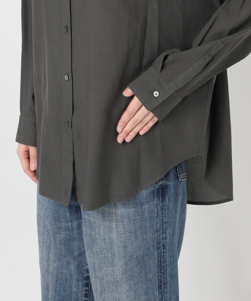 新色有り / 追加》ガーメントダイカシュクールシャツ（シャツ/ブラウス