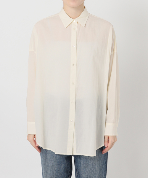 Spick & Span（スピックアンドスパン）の「《新色有り / 追加》ガーメントダイカシュクールシャツ（シャツ/ブラウス・レディース・ピンク系その他/アイボリー/ライトグリーン/ベージュ系その他/ブラックミックス・FREE）」の19枚目の写真