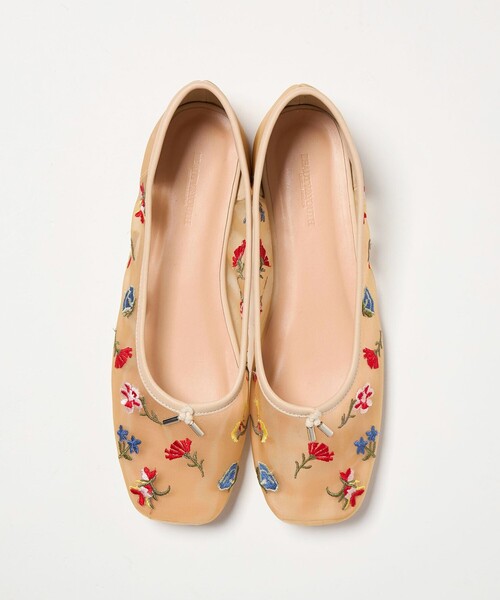 BEAUTY&YOUTH UNITED ARROWS（ビューティーアンドユースユナイテッドアローズ）の「チュール フラワー エンブロイダリー バレエシューズ（バレエシューズ・レディース・ブラック/ナチュラル・36/36h/37/37h）」の16枚目の写真