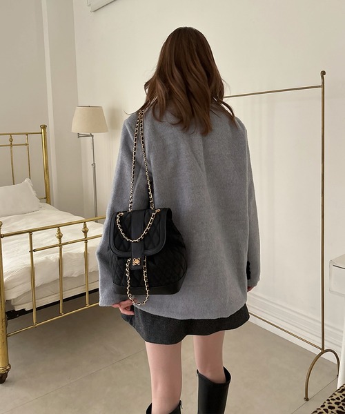 my twilight(マイトワイライト)の「mytwilight キルティング チェーン リュック(バックパック/リュック・レディース・ブラック/キャメル/ベージュ・FREE)」の19枚目の写真