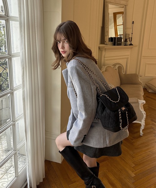 my twilight(マイトワイライト)の「mytwilight キルティング チェーン リュック(バックパック/リュック・レディース・ブラック/キャメル/ベージュ・FREE)」の20枚目の写真