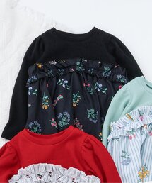 apres les cours（アプレレクール）の「ワッフルフリルドッキングトップス（Tシャツ/カットソー）」