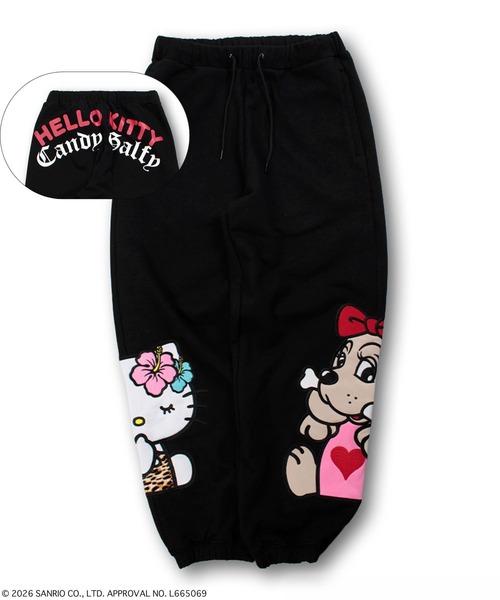 GALFY(ガルフィー)の「GALFY(ガルフィー)仲子スウェパン/コラボ/スウェットパンツ/ユニセックス(スウェットパンツ・レディース・グレー/ブラック/ホワイト・L/LL)」の2枚目の写真