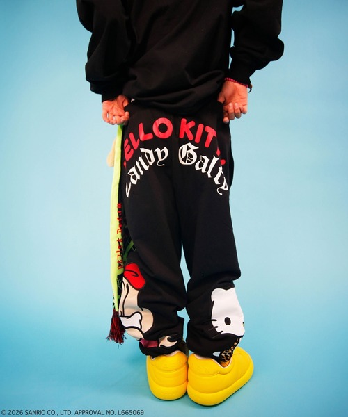 GALFY(ガルフィー)の「GALFY(ガルフィー)仲子スウェパン/コラボ/スウェットパンツ/ユニセックス(スウェットパンツ・レディース・グレー/ブラック/ホワイト・L/LL)」の11枚目の写真