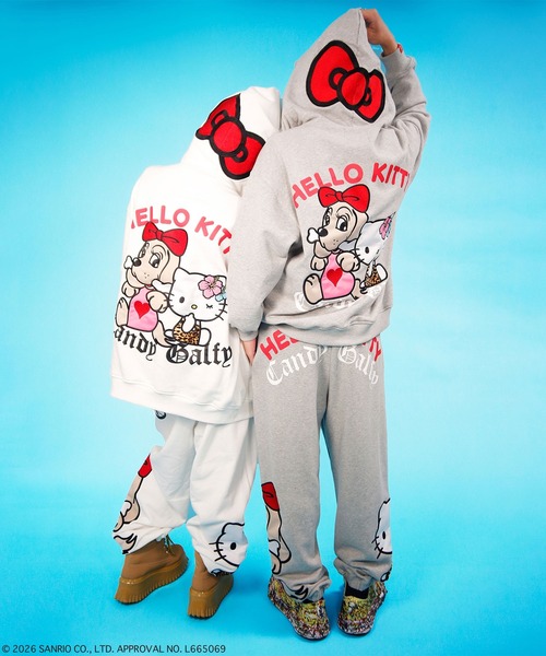 GALFY(ガルフィー)の「GALFY(ガルフィー)仲子スウェパン/コラボ/スウェットパンツ/ユニセックス(スウェットパンツ・レディース・グレー/ブラック/ホワイト・L/LL)」の5枚目の写真