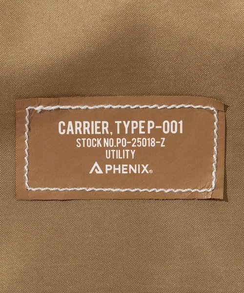 PHENIX COLLECTION(フェニックスコレクション)の「PHENIX COLLECTION(フェニックスコレクション)CARRIER, TYPE P-001(バックパック/リュック・メンズ・ブラック/ベージュ・ONE SIZE)」の3枚目の写真