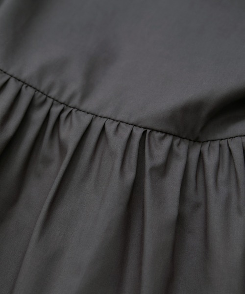LE CERCLE par rope'（ルセルクルパーロペ）の「ペプラムギャザーブラウス（シャツ/ブラウス・レディース・ピンク/チャコールグレー/キナリ・FREE）」の5枚目の写真