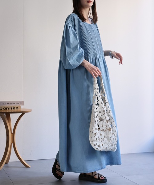 model：162cm 着用サイズ：M
着用カラー：ライトブルー