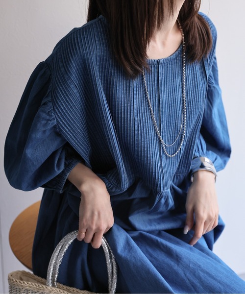 model：162cm 着用サイズ：M
着用カラー：ブルー