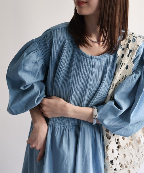 model：162cm 着用サイズ：M
着用カラー：ライトブルー