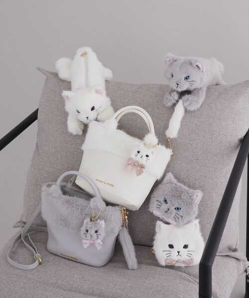 ねこフェイスポーチ（ポーチ）｜Maison de FLEUR（メゾンドフルール