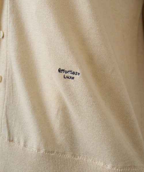 PUAL CE CIN（ピュアルセシン）の「レイヤード風ニットカーディガン（カーディガン/ボレロ・レディース・ライトベージュ/グレー/ネイビー・FREE）」の7枚目の写真