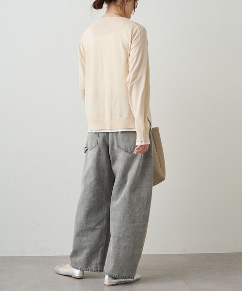 PUAL CE CIN（ピュアルセシン）の「レイヤード風ニットカーディガン（カーディガン/ボレロ・レディース・ライトベージュ/グレー/ネイビー・FREE）」の10枚目の写真