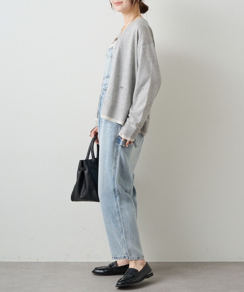 PUAL CE CIN（ピュアルセシン）の「レイヤード風ニットカーディガン（カーディガン/ボレロ・レディース・ライトベージュ/グレー/ネイビー・FREE）」の16枚目の写真