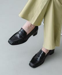 SENSE OF PLACE by URBAN RESEARCH | 【S~Lサイズ展開】ワイドスクエアギャザーローファー /オフィス/通勤/通学/デイリー/定番/ベーシック(ローファー)