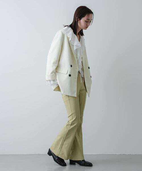 SENSE OF PLACE by URBAN RESEARCH（センスオブプレイスバイアーバンリサーチ）の「ワイドスクエアギャザーローファー（ローファー・レディース・ブラウン/ブラック・SMALL/MEDIUM/LARGE）」の9枚目の写真